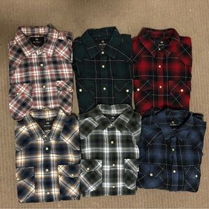 Men’s Plaid Flannel Long Sleeve - Multiple Colors